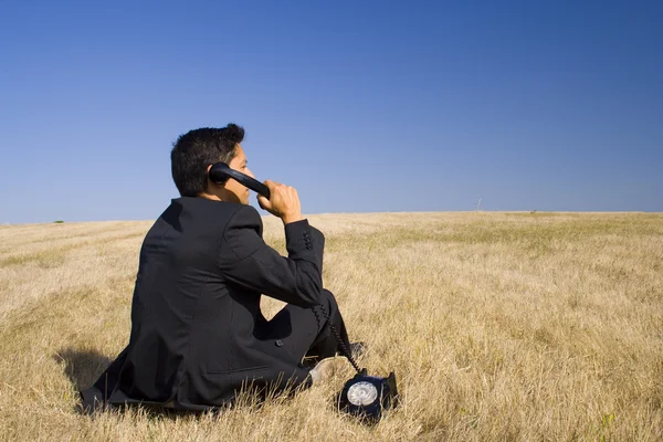 Talking with mother nature — Stock Photo, Image