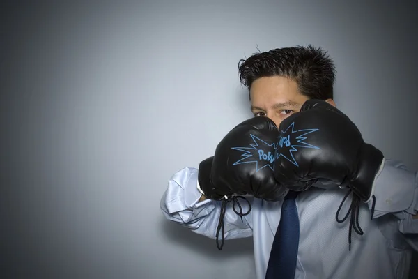 Boxing in business — Stock Photo, Image