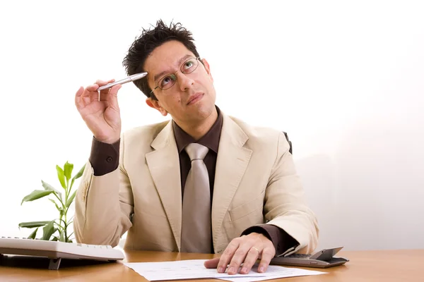 Businessman working at his office — Stock Photo, Image
