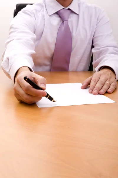 Write your signature here Stock Image
