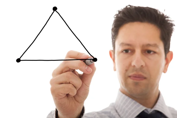 Bilanciamento triangolo — Foto Stock