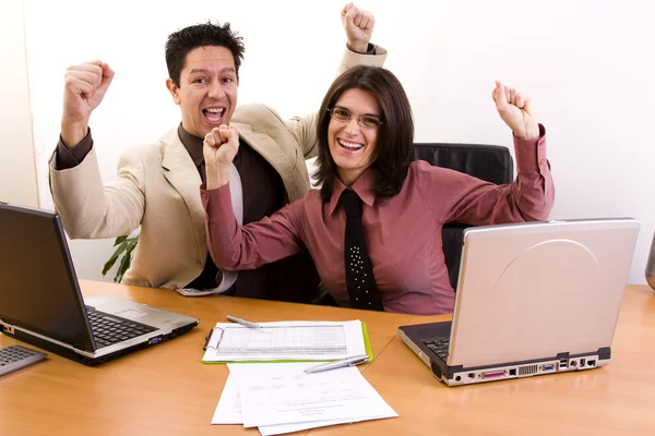 Confident and successful business team — Stock Photo, Image