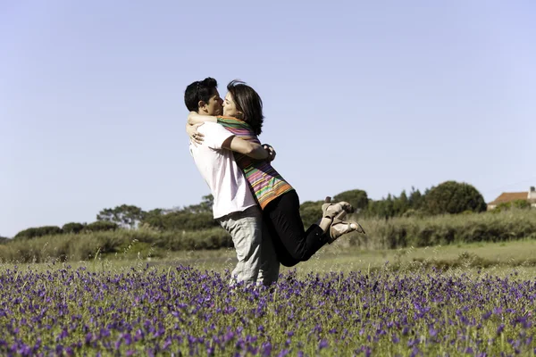 Couple love in outdoor — Stock Photo, Image