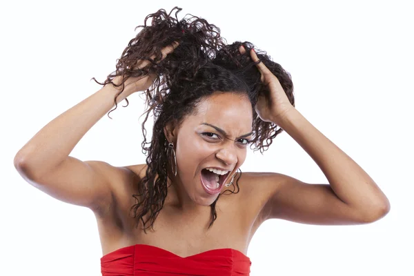 African woman stress — Stock Photo, Image
