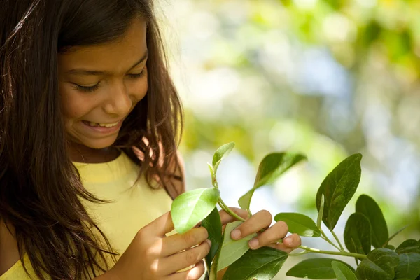 stock image Young child enjoying nature