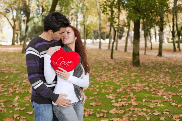 Amor y afecto entre una pareja joven — Foto de Stock