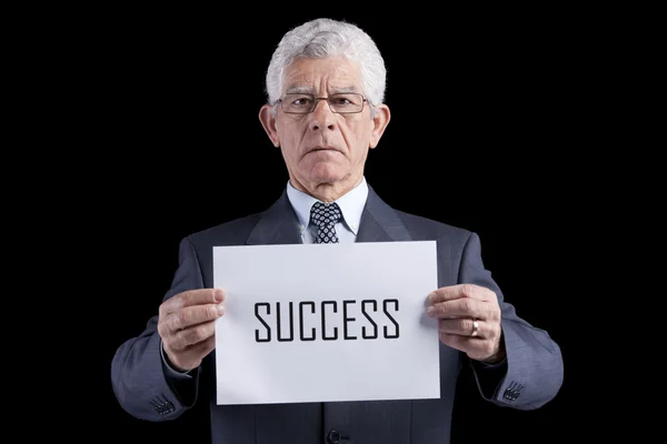 Framgångsrik senior affärsman — Stockfoto