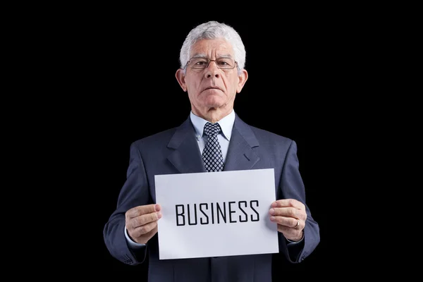 Senior businessman expert — Stock Photo, Image