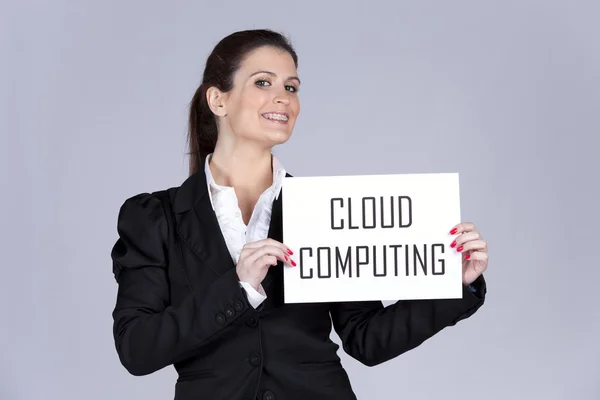 Σύννεφο υπολογιστών λύση — Φωτογραφία Αρχείου