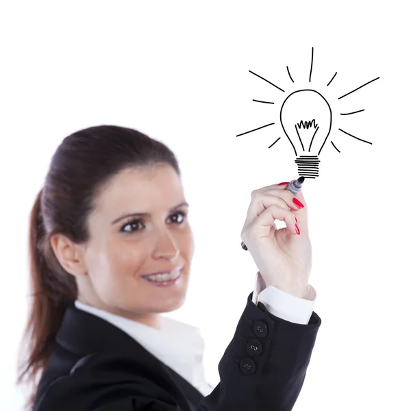 Businesswoman ideias — Stock Photo, Image