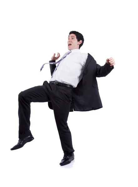 Businessman almost falling — Stock Photo, Image