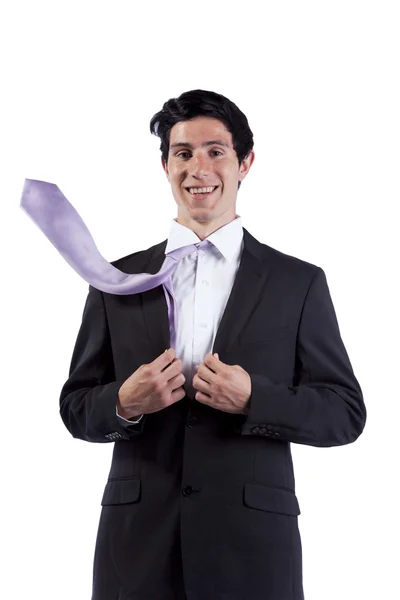Бизнесмен в галстуке — стоковое фото