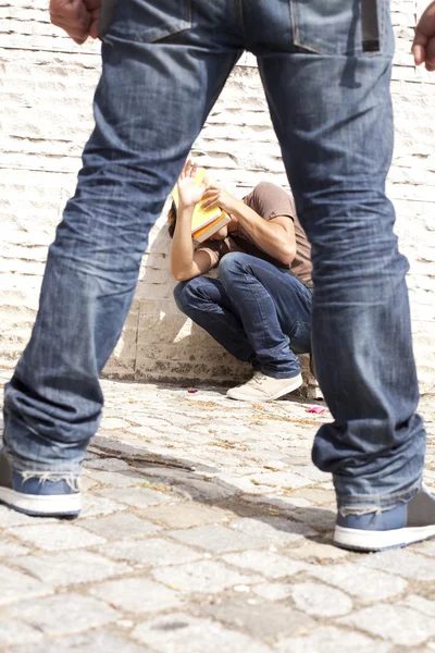 Vítima de bullying — Fotografia de Stock