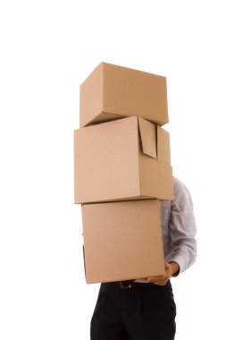 Pile of pakage parcels clipart