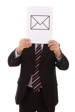 EMail businessman clipart