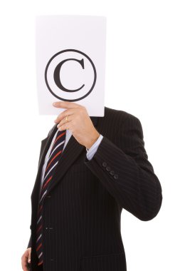 Copyright businessman clipart