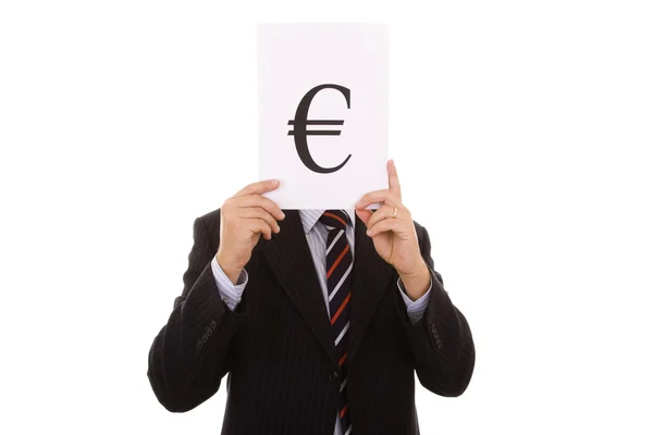 Euro forretningsmann – stockfoto