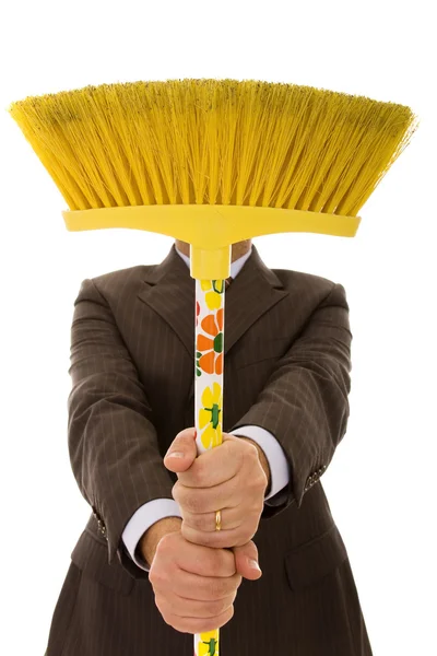 Homens de limpeza — Fotografia de Stock