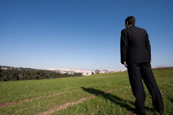 Alone at the field — Stock Photo, Image