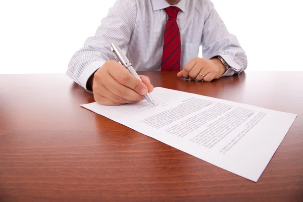 Ondertekening van een contract — Stockfoto