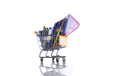 Shopping school material clipart