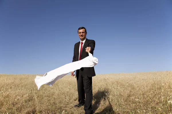 Defeated businessman — Stock Photo, Image