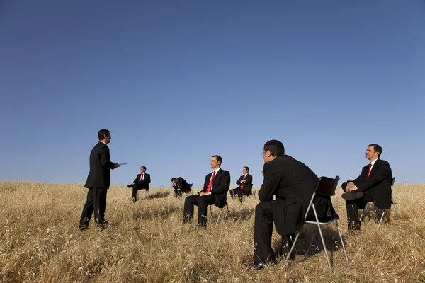 stock image Business outdoor training