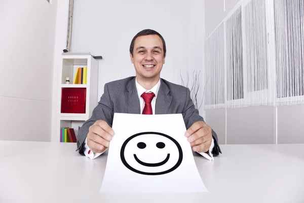 Very happy businessman — Stock Photo, Image