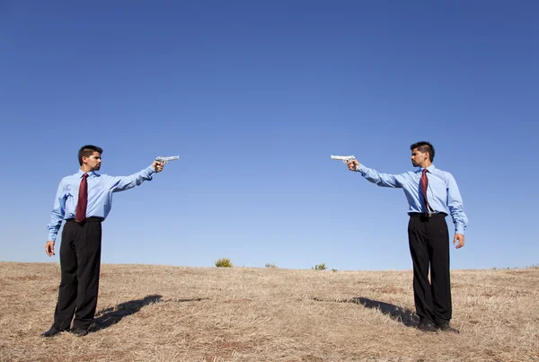 stock image Businessman duel