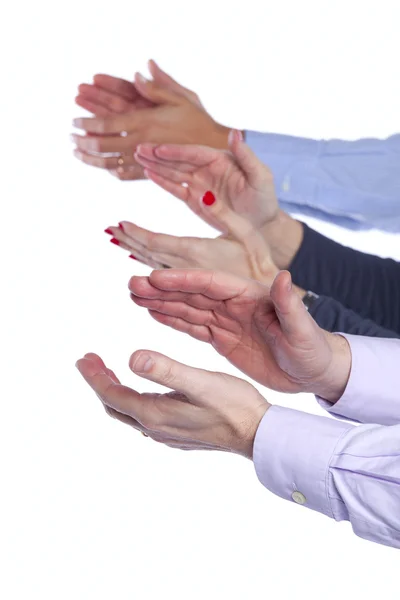 Grupa klaskanie ręce — Zdjęcie stockowe