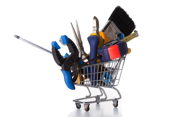 Shopping några konstruktion verktyg — Stockfoto