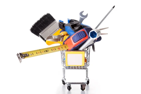 Shopping some construction tools — Stock Photo, Image