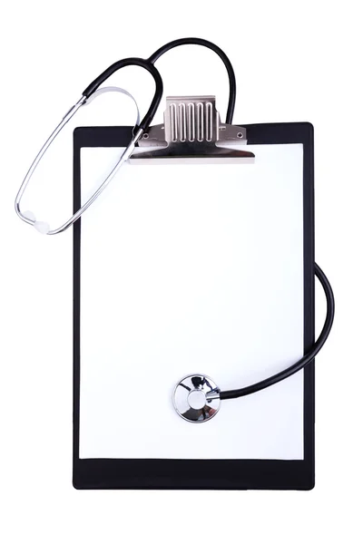 Пустой медицинский планшет — стоковое фото