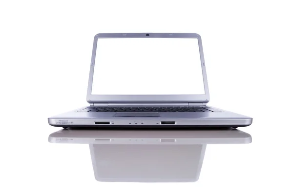 Laptop com tela de espaço de cópia — Fotografia de Stock