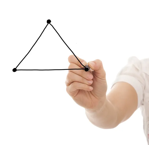 Driehoek evenwicht — Stockfoto