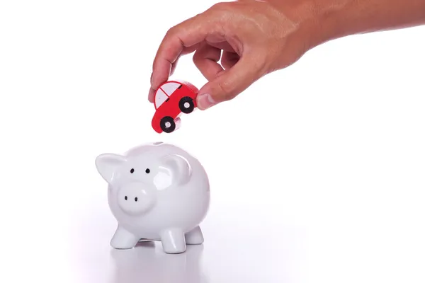 Sparen für ein neues Auto — Stockfoto