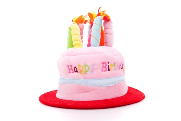 Birthday hat cake — Stock Photo, Image
