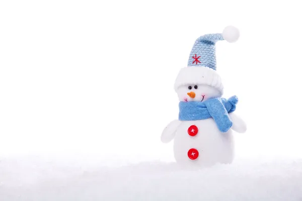 Vánoční sněhulák — Stock fotografie