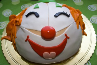 Clown Cake clipart