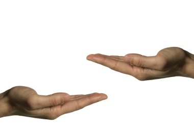 Two hands (left hand) clipart