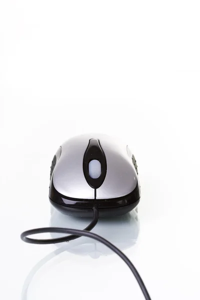 Mouse device isolated with reflection — Stock Photo, Image