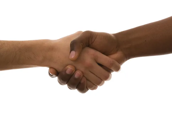 Stock image Multirracial handshake