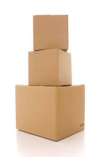 Cardboard box parcels — Stock Photo, Image