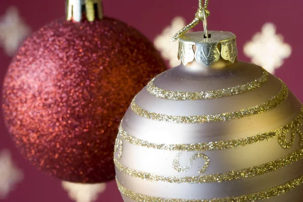 Christmas ball background (selective and soft focus) — Stock Photo, Image