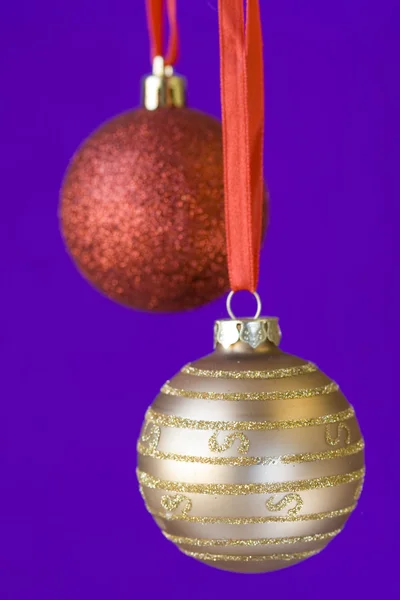 Christmas ball background (selective and soft focus) — Stock Photo, Image