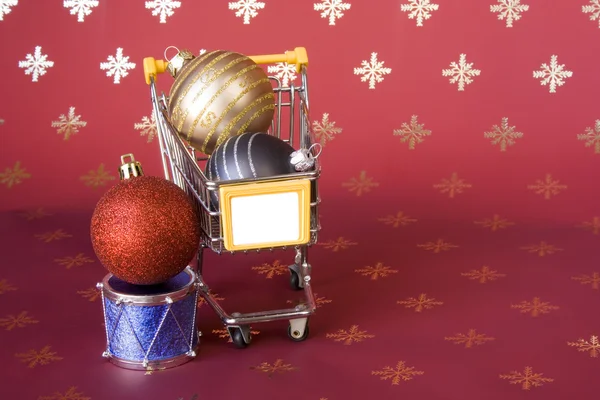 Shopping för jul — Stockfoto