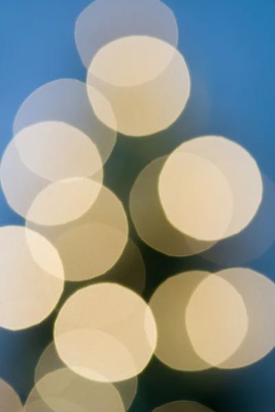 Uit focus kerstboom lichten — Stockfoto
