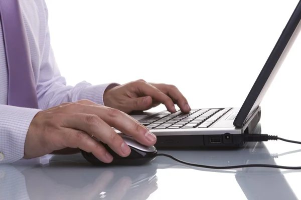 Businessman working with his laptop — Stock Photo, Image