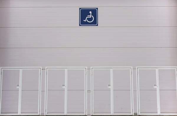 Signo de silla de ruedas — Foto de Stock