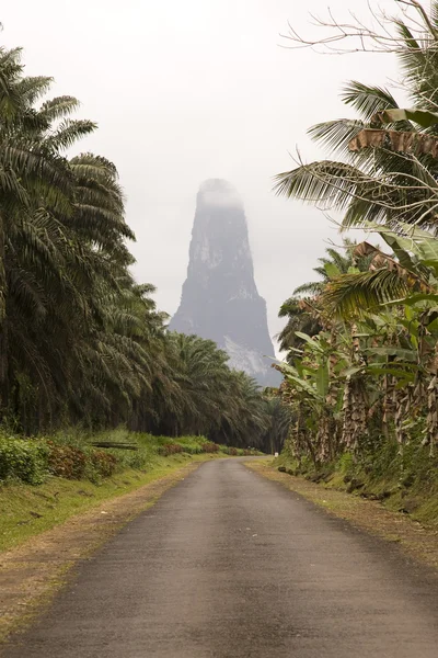 stock image Sao Tome big rock